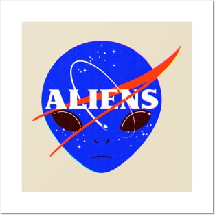 aliens spce program Posters and Art